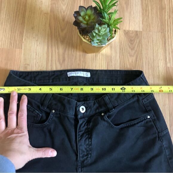 Fabiana Filippi Skinny Black-Gray Jeans Silver Line Pockets - Picture 7 of 11